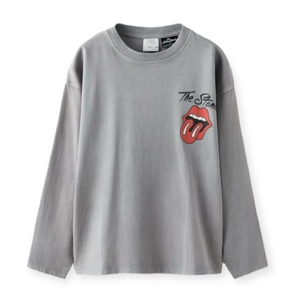 ZARA Kids | Gray | THE ROLLING STONES ® T-SHIRT - Picture 2 of 5